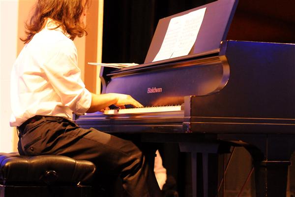 Students performing at the 2023-2024 All County Jazz Concert